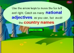 pick national adjectives