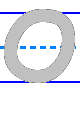 Template for practicing the printing of the capital/uppercase letter O in English