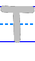 Template for practicing the printing of the capital/uppercase letter T in English