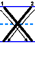 explanatory diagram of the proper way to print the capital letter x in English