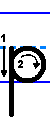 explanatory diagram of the proper way to print the small/lower case letter p in English