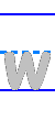 Template for practicing the printing of the small little lowercase letter w in English